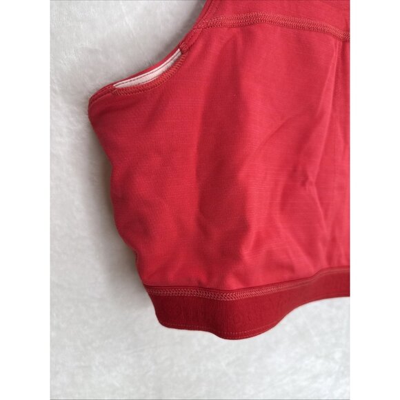 Outdoor Voices Move Free TechSweat Crop Top Sports Bra In Scarlet Red Size S - Picture 8 of 9